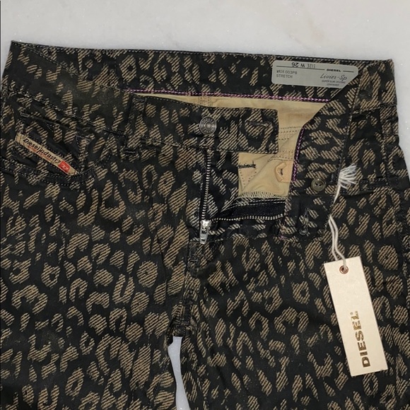 🔥Diésel Leopard Livier-Sp Super Slim Jegging - Picture 4 of 5